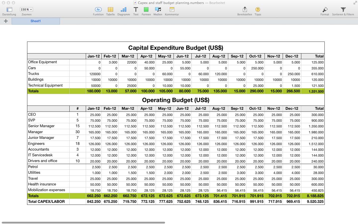 excel sheet for mac